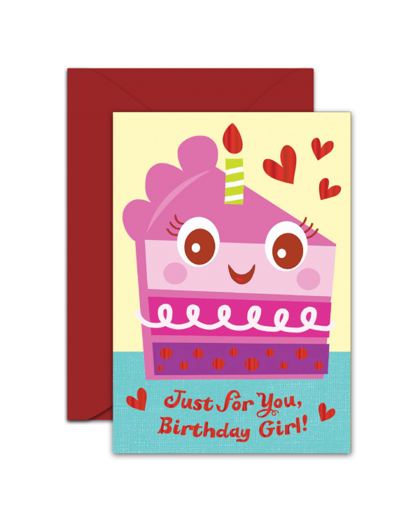 Greeting Card - GC2916-HAL080 - Just For You Birthday Girl